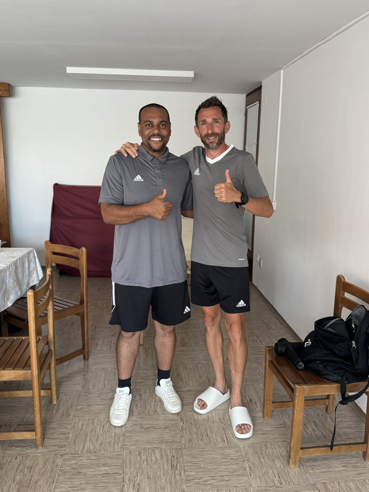 Dejan Robnik v družbi mariborske legende Tavarosa Marca